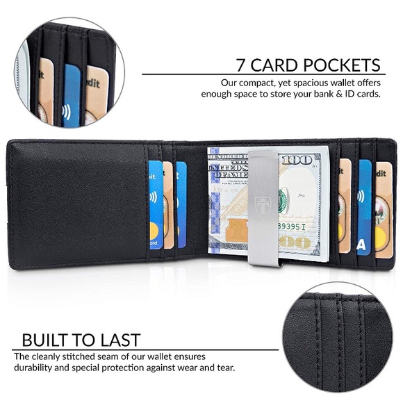 Carbon Wallets Slim  RFID Blocking Card Holder - Picture 2 of 5